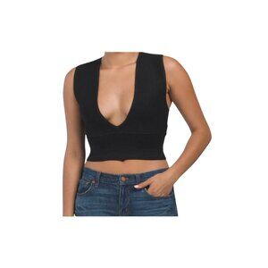 HOUSE OF HARLOW 1960 Black Sweater Knit Top size Small